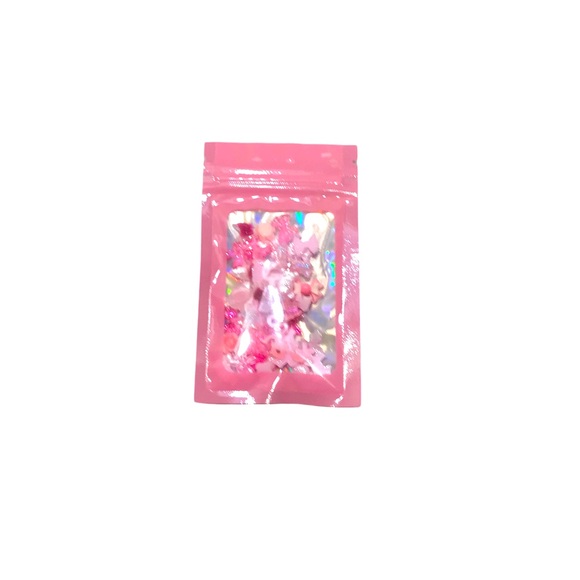 🆕 Pink Resin Nail Charm 50pc Mixed Pieces - Picture 3 of 4